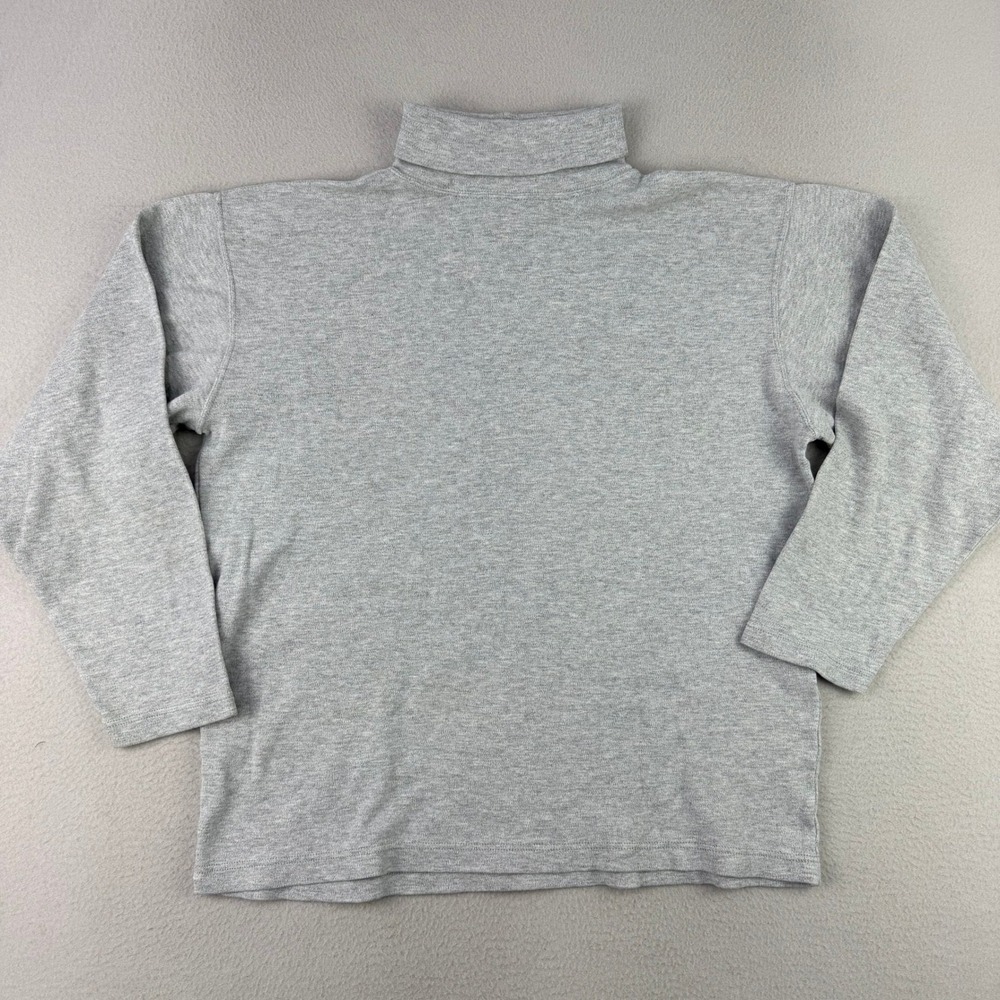 Vintage Aeropostale‎ Turtleneck Shirt Womens Small Gray Long Sleeve 90s Preppy